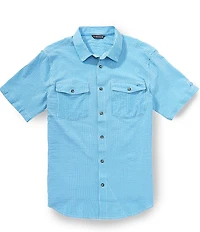Drake Clothing Co. The Frat Button Down Seersucker Stripe Short Sleeve Woven Shirt