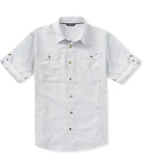 Drake Clothing Co. Wingshooter Trey Mini Check Long Sleeve Woven Shirt
