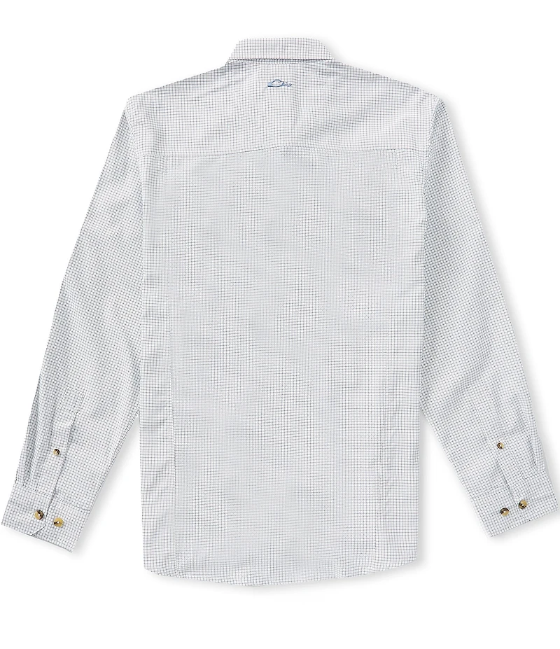 Drake Clothing Co. Wingshooter Trey Mini Check Long Sleeve Woven Shirt