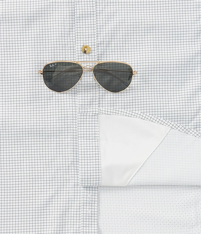 Drake Clothing Co. Wingshooter Trey Mini Check Long Sleeve Woven Shirt