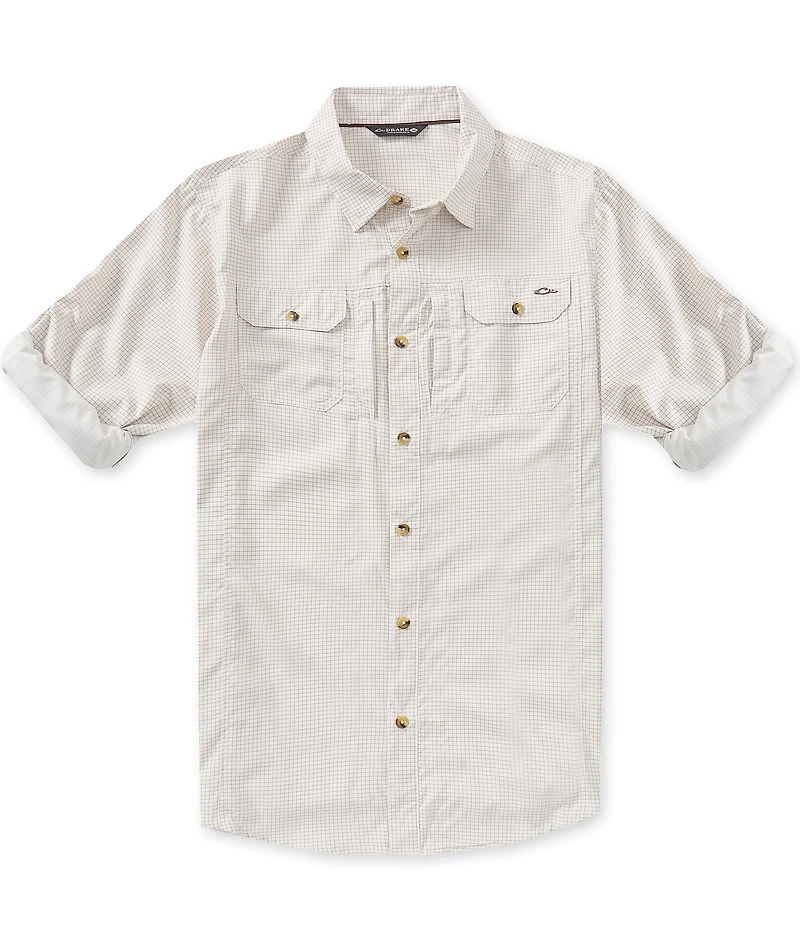Drake Clothing Co. Wingshooter Trey Mini Check Long Sleeve Woven Shirt