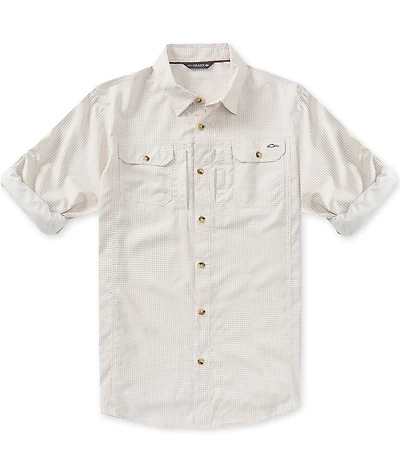 Drake Clothing Co. Wingshooter Trey Mini Check Long Sleeve Woven Shirt