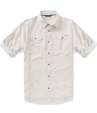 Drake Clothing Co. Wingshooter Trey Mini Check Long Sleeve Woven Shirt