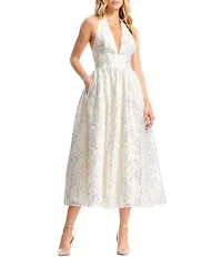 Dress the Population Christina Halter Sequin Midi Dress