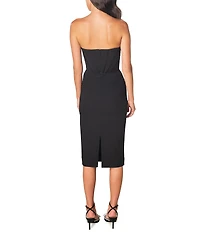 Dress the Population Cosette Sleeveless Corset Midi Dress