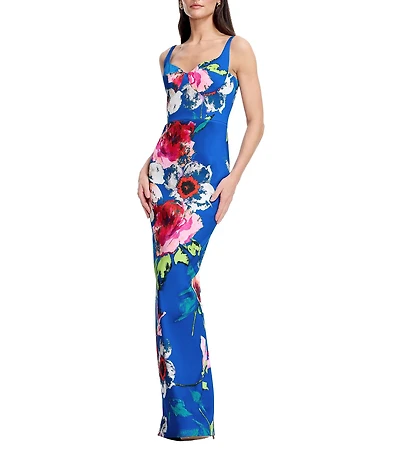 Dress the Population Elijah Printed Column Gown