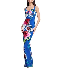 Dress the Population Elijah Printed Column Gown