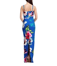 Dress the Population Elijah Printed Column Gown