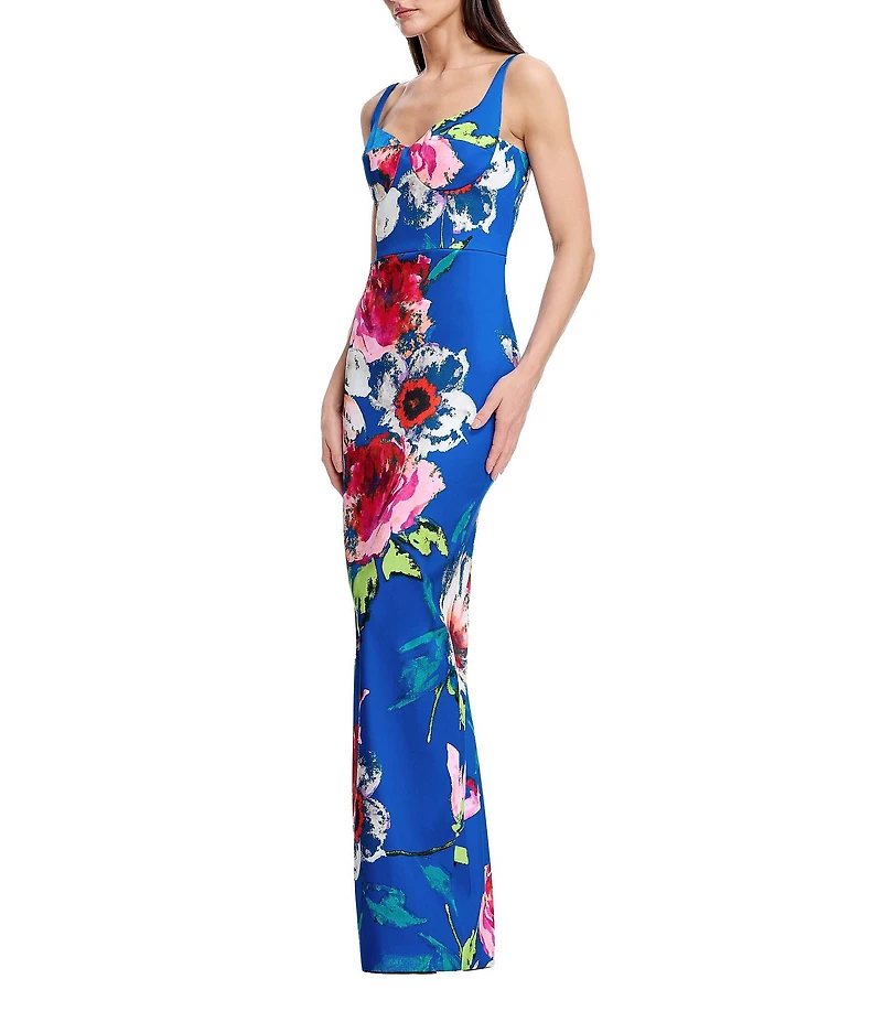 Dress the Population Elijah Printed Column Gown
