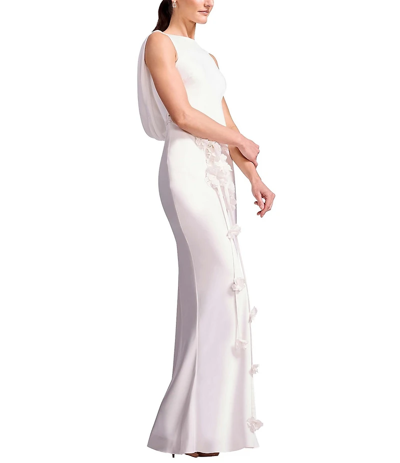 Dress the Population Eloise Detachable Floral Belt Shift Maxi Dress