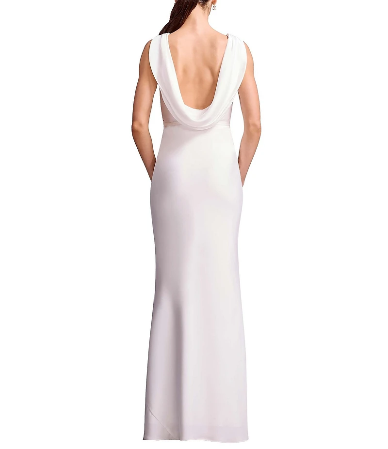 Dress the Population Eloise Detachable Floral Belt Shift Maxi Dress