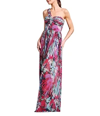 Dress the Population Idalia One Shoulder Twist Front Dress