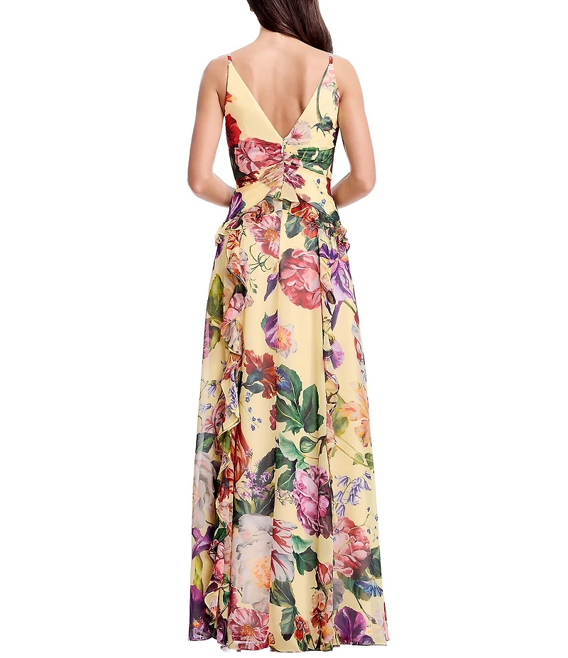 Dress the Population Jayden Sheath Long Floral Dress