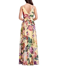 Dress the Population Jayden Sheath Long Floral Dress