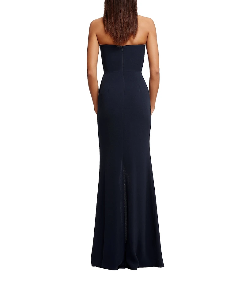 Dress the Population Kai Sweetheart Neck Sleeveless Wrap Skirt Maxi Dress