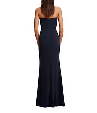 Dress the Population Kai Sweetheart Neck Sleeveless Wrap Skirt Maxi Dress