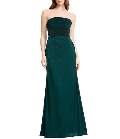 Dress the Population Kinley Strapless Pleated A Line Dress