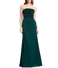 Dress the Population Kinley Strapless Pleated A Line Dress