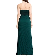 Dress the Population Kinley Strapless Pleated A Line Dress