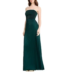 Dress the Population Kinley Strapless Pleated A Line Dress