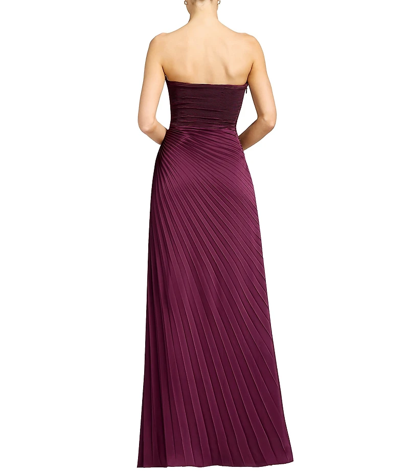 Dress the Population Kinley Strapless Pleated A-Line Dress