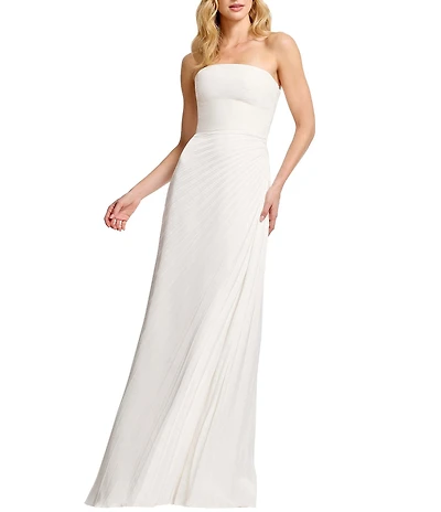 Dress the Population Kinley Strapless Pleated A Line Dress