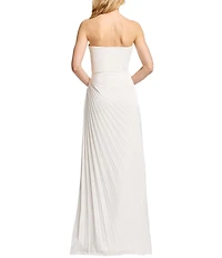 Dress the Population Kinley Strapless Pleated A Line Dress