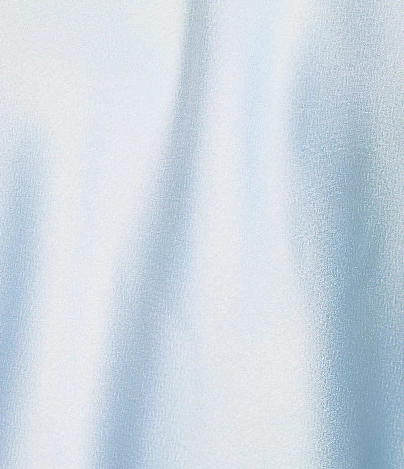 Dress the Population Lily 3D Floral Scarf Halter Satin Mini Dress