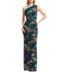 Dress the Population Sawyer Sequin One Shoulder Gown