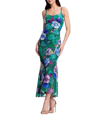 Dress the Population Susan Sleeveless Shift Sheath Tea Length Dress