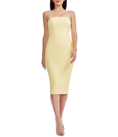 Dress the Population Viviana Strapless Bodycon Midi Dress