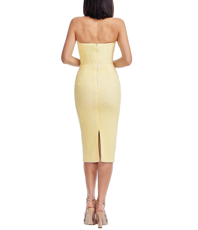 Dress the Population Viviana Strapless Bodycon Midi Dress