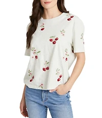 Driftwood Cherry On Top Crew Neck Short Sleeve Shirt