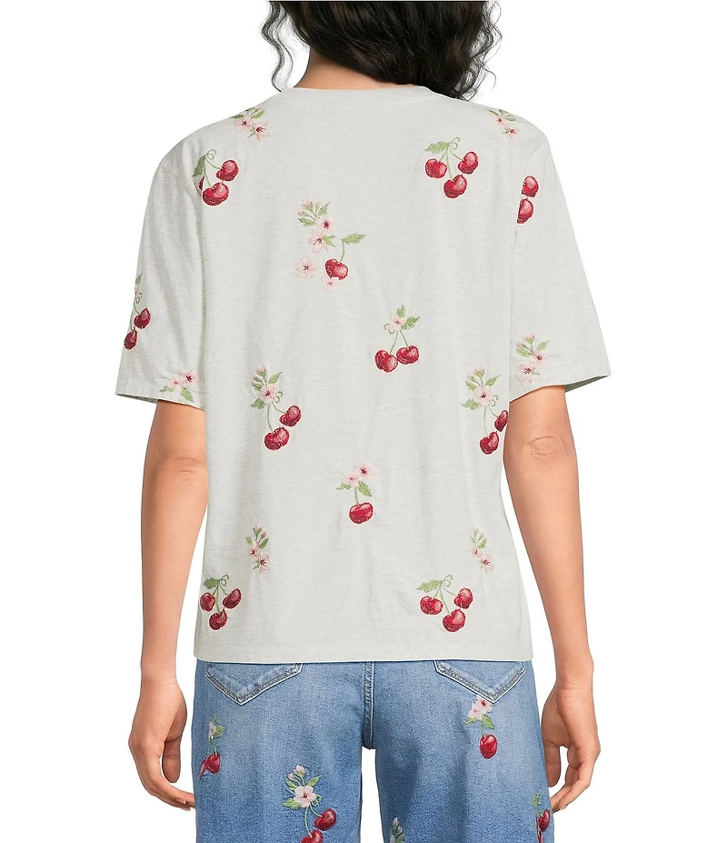 Driftwood Cherry On Top Crew Neck Short Sleeve Shirt