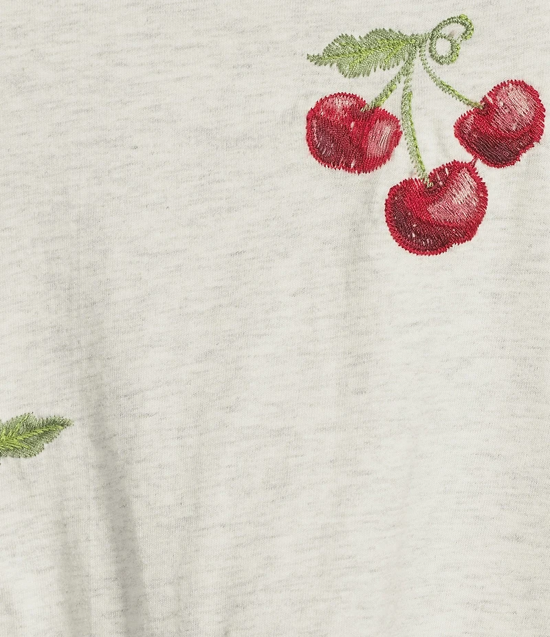 Driftwood Cherry On Top Crew Neck Short Sleeve Shirt