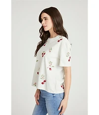 Driftwood Cherry On Top Crew Neck Short Sleeve Shirt