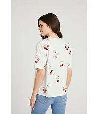 Driftwood Cherry On Top Crew Neck Short Sleeve Shirt