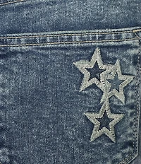 Driftwood Ira Patriotic Denim Patch Wide Leg Jeans