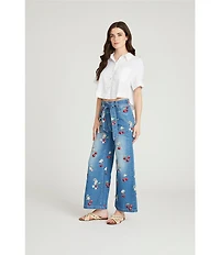 Driftwood Olivia x Cherry On Top Stretch Denim Embroidered Jeans