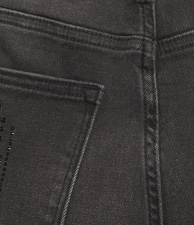 Driftwood Parker Jingle Embellished Stretch Denim High Rise Barrel Leg Jeans