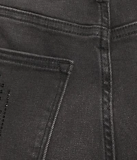 Driftwood Parker Jingle Embellished Stretch Denim High Rise Barrel Leg Jeans