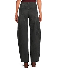 Driftwood Parker Jingle Embellished Stretch Denim High Rise Barrel Leg Jeans