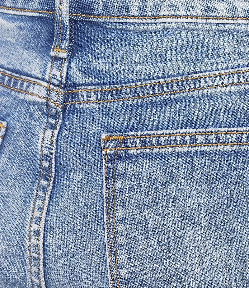 Driftwood Stretch Denim High Rise Lace Jeans