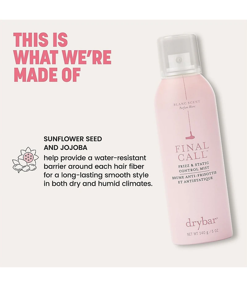 Drybar Final Call Frizz and Static Control Mist Blanc Scent