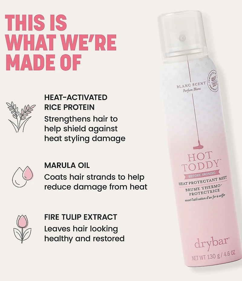 Drybar Hot Toddy Heat Protectant Mist Blanc Scent