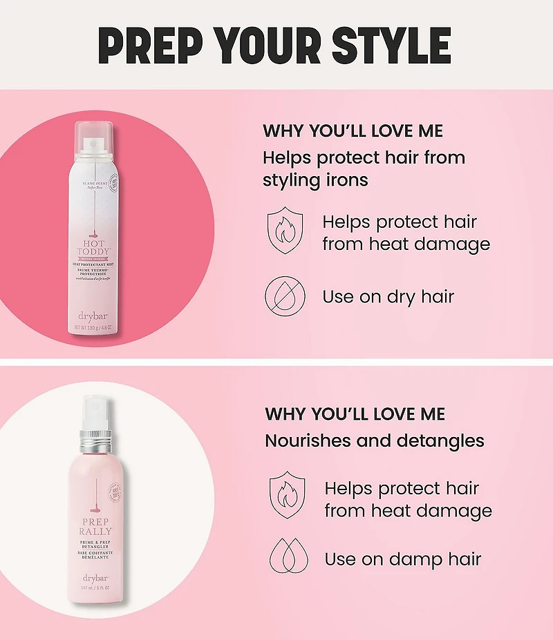 Drybar Hot Toddy Heat Protectant Mist Blanc Scent