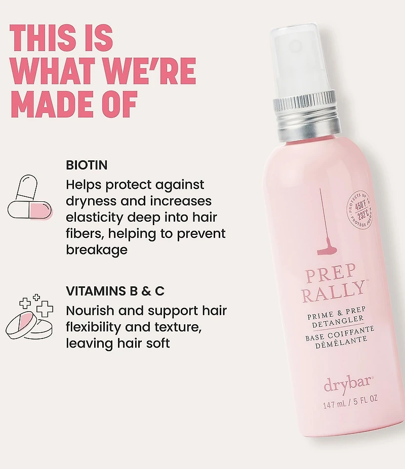 Drybar Prep Rally Prime And Prep Detangler Noir Scent