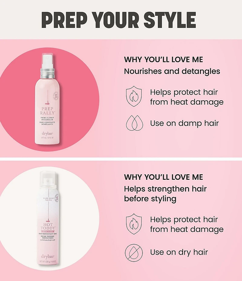 Drybar Prep Rally Prime And Prep Detangler Noir Scent