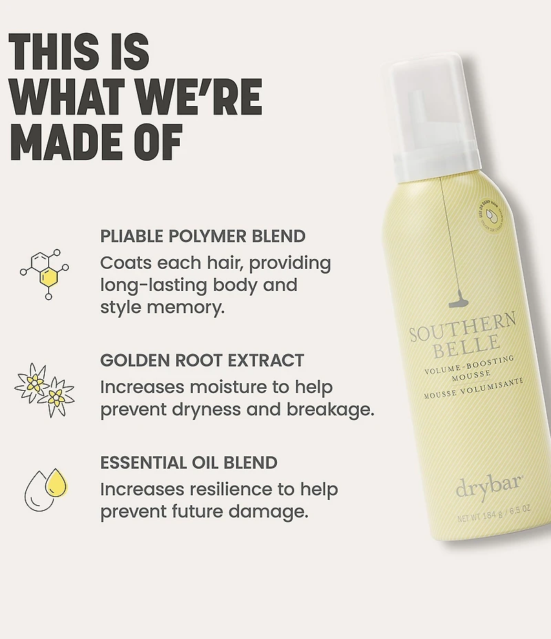 Drybar Southern Belle Volume Boosting Mousse