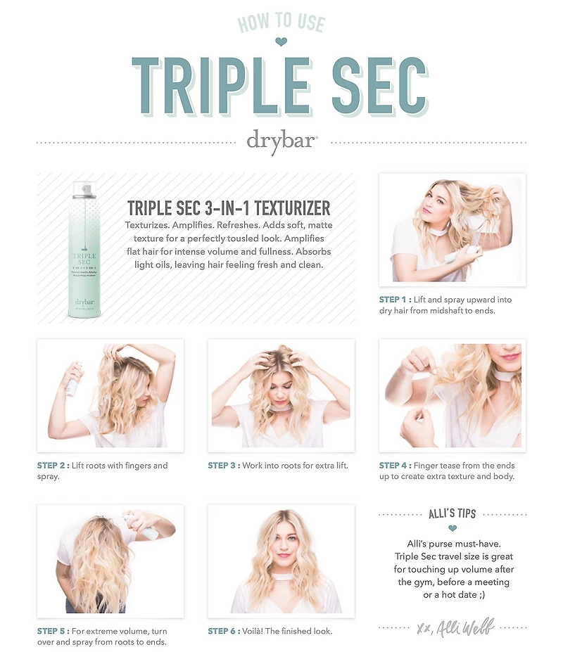 Drybar Triple Sec 3 in 1 Finishing Spray Coconut Colada Scent